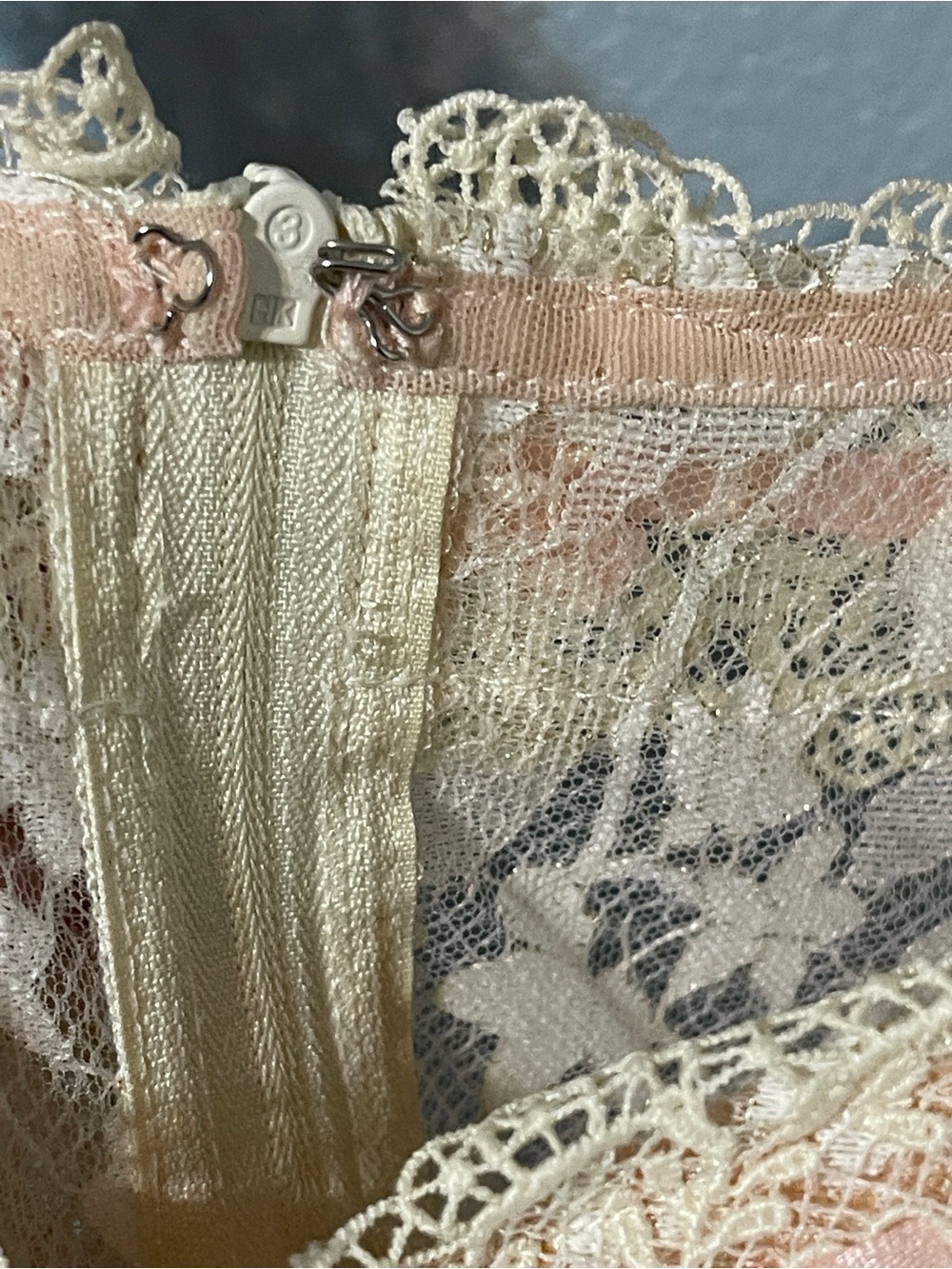 Lace Made The Glass Candy Corset Dress Ivory Floral Coquette Wedding Medium - Picture 12 of 12